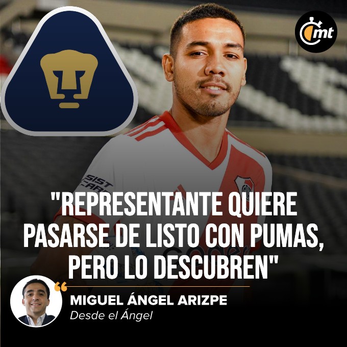 mediotiempo's tweet photo. #DesdeElÁngel | Representante quiere pasarse de listo con Pumas, pero lo descubren ❌⚠️

🚨 Una más de representantes y equipos sudamericanos que se quieren pasar de listos y VERLE la CARA a los MEXICANOS.

🚨 El fichaje que estaba ya casi cerrado, el de David Martínez a los Pumas que se cayó. Ellos NO quisieron QUEMAR al jugador para una posible ficha con otro club, pero yo sí.

🚨 Yo consulté hoy viernes a mi JUDAS PUMA para que me dijera la verdad, y esto me contó 👇🏻👇🏻👇🏻

La columna de @ArizpeMiguelZ 

https://t.co/SO0bQLEtIf