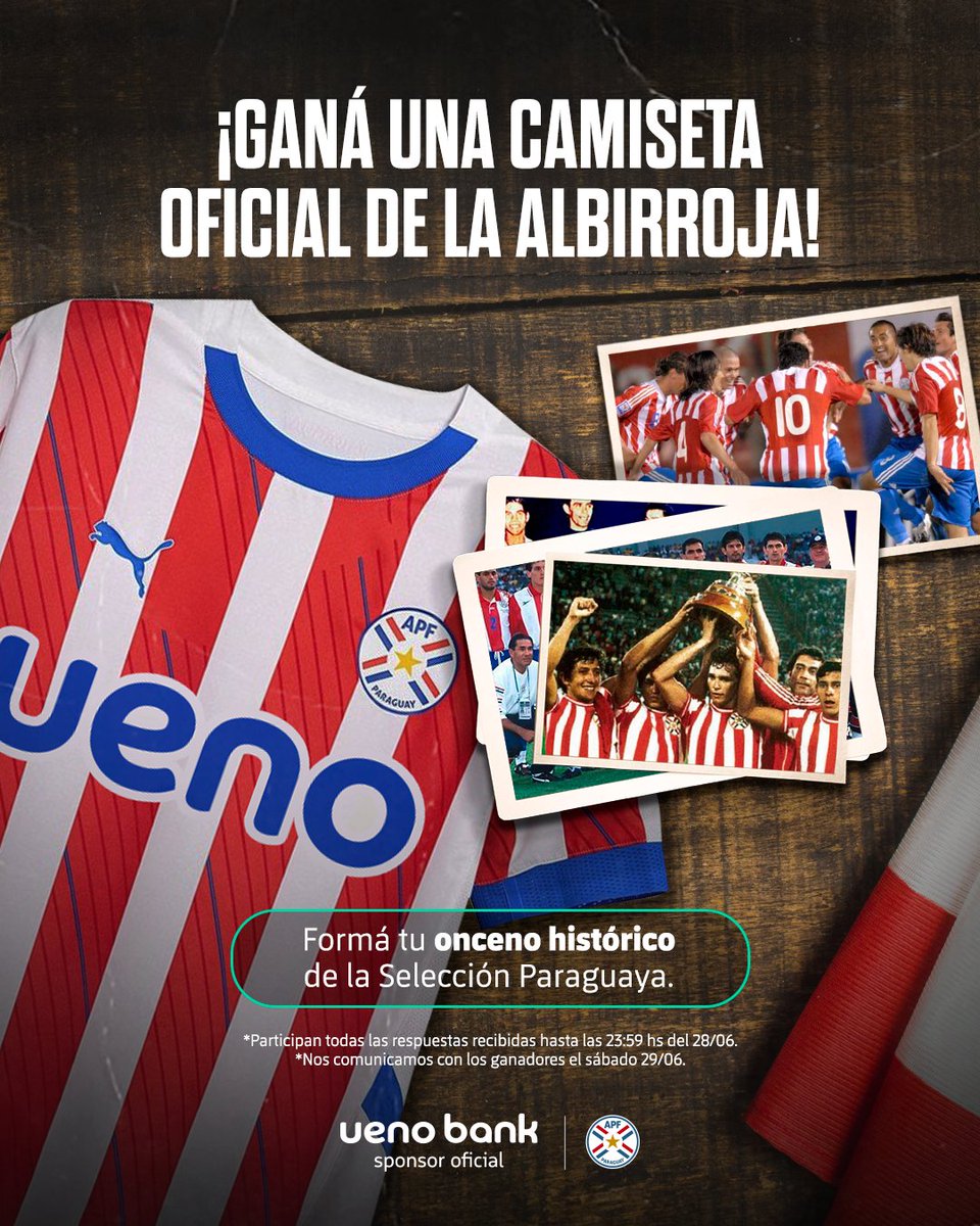 uenopy's tweet photo. ¡Lucí nuestros colores con orgullo! 🔴​⚪

Contanos​ cómo armarías tu equipo ideal histórico de la @Albirroja✨​⚽ ¿A qué ídolos de ayer y siempre incluirías? ¡Participá para llevarte la nueva piel albirroja! 🎁​ 💪​

Para participar:
📌 Tenés que ser cliente de ueno bank 
📌 Mencioná a quién te enseñó tanto sobre los jugadores históricos. 😉