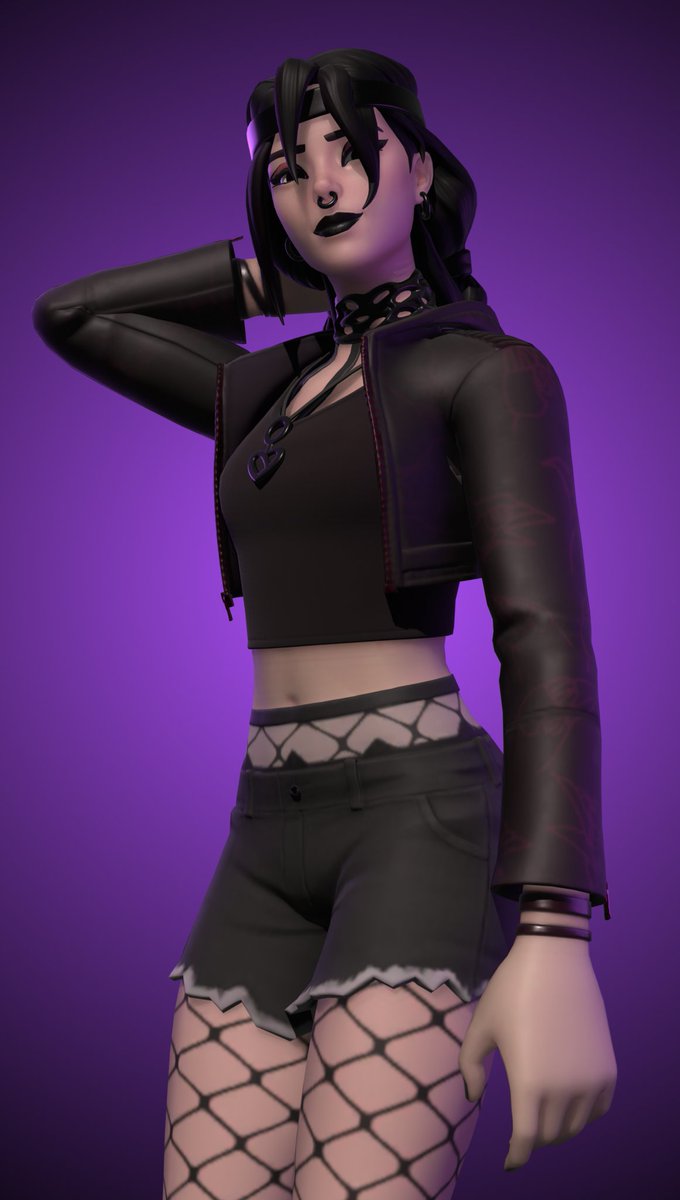 MarcyTehPerson's tweet photo. Here's some more Marceline 💜🤭

#Fortnite #FortniteArt #FortniteWrecked https://t.co/JQnidmeRYI