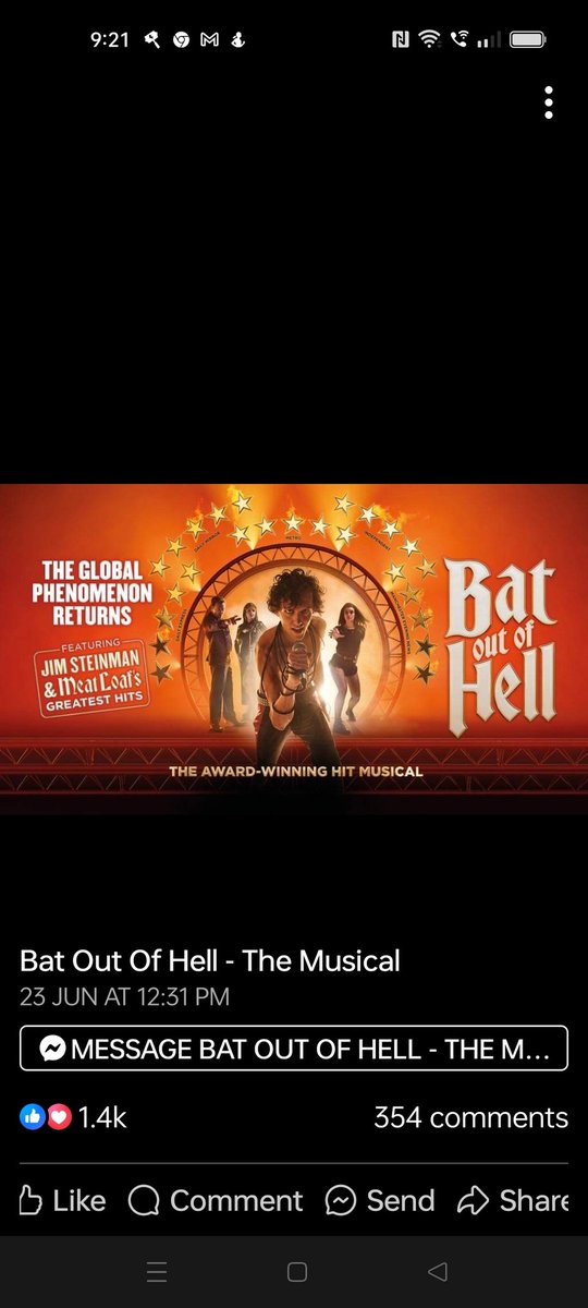 BAT OUT OF HELL is coming to Cardiff, with a thrilling spectacle of a show. Glenn Adamson reprises his Role of Strat🤘🤘🤘🤘🤘
Get ready for an electrifying experience that will ignite your passion for rock 'n' roll 🎸🎶🔥

📅: Mon 3 - Sat 8 Feb 2025
🎟️: eu1.hubs.ly/H09RwNL0