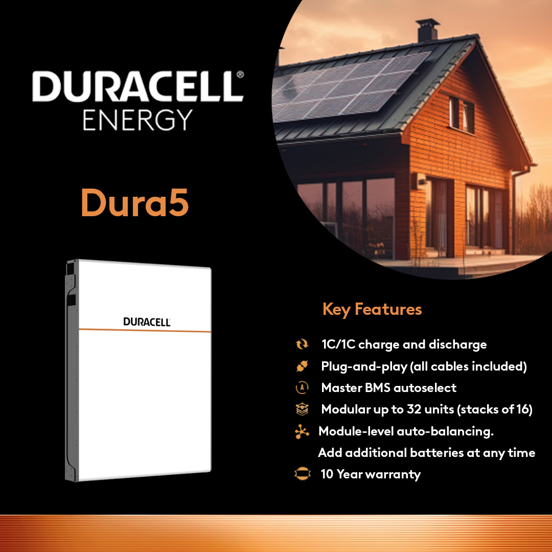 DuraEnergy's tweet image. Dura5​

Helping you save money on your energy bills.​ 💷 💷 

Available now.​

Get yours now:​
bit.ly/4eBtHlD

#GetAQuote #DuracellEnergyUK #HomeEnergySolutions #GreenEnergy #HomeBatteryStorage
@Duracell