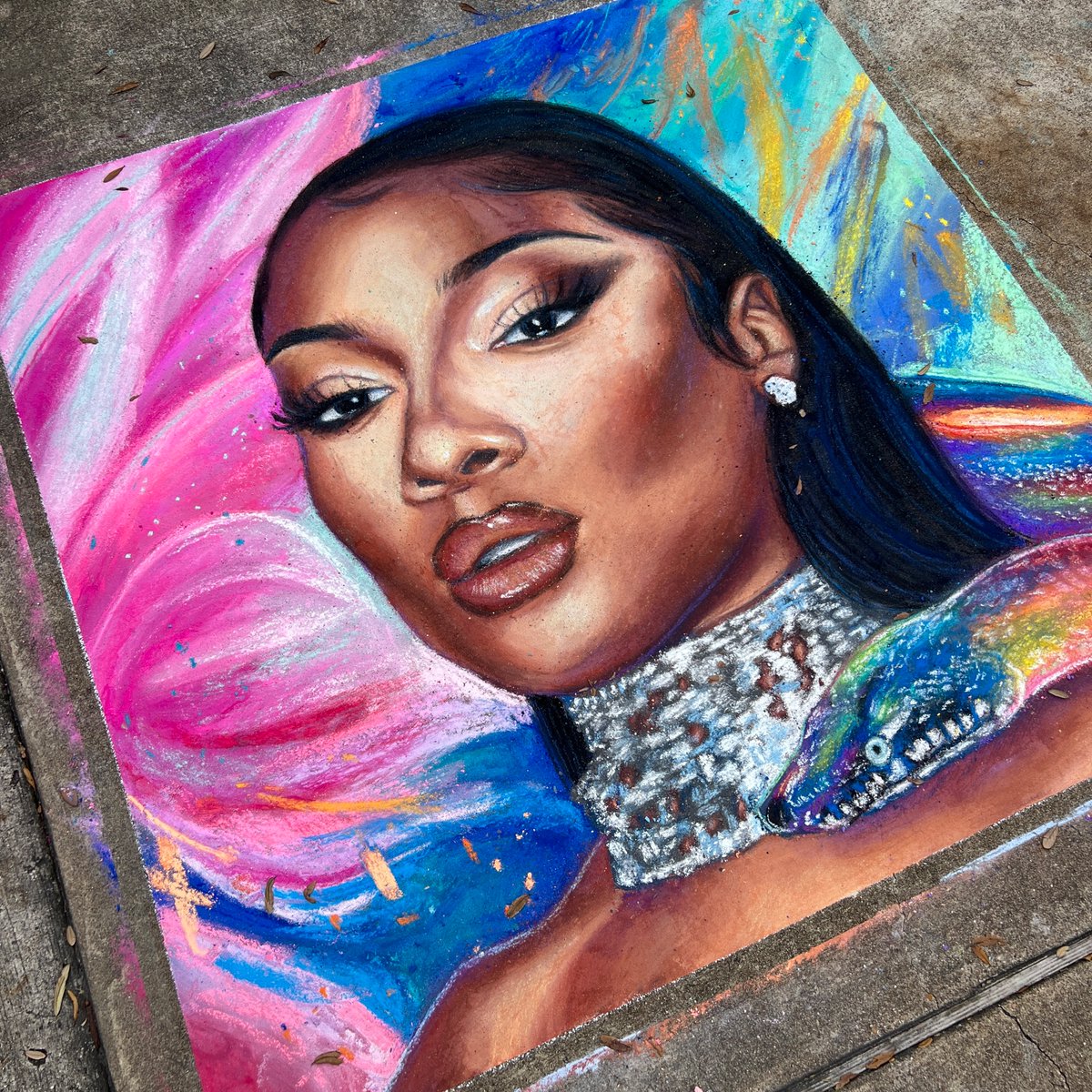 Throwback when I drew <a href="/theestallion/">TINA SNOW</a> 🫶🏽✨ Go stream her new album #megantheestallion open.spotify.com/playlist/5xxfS…