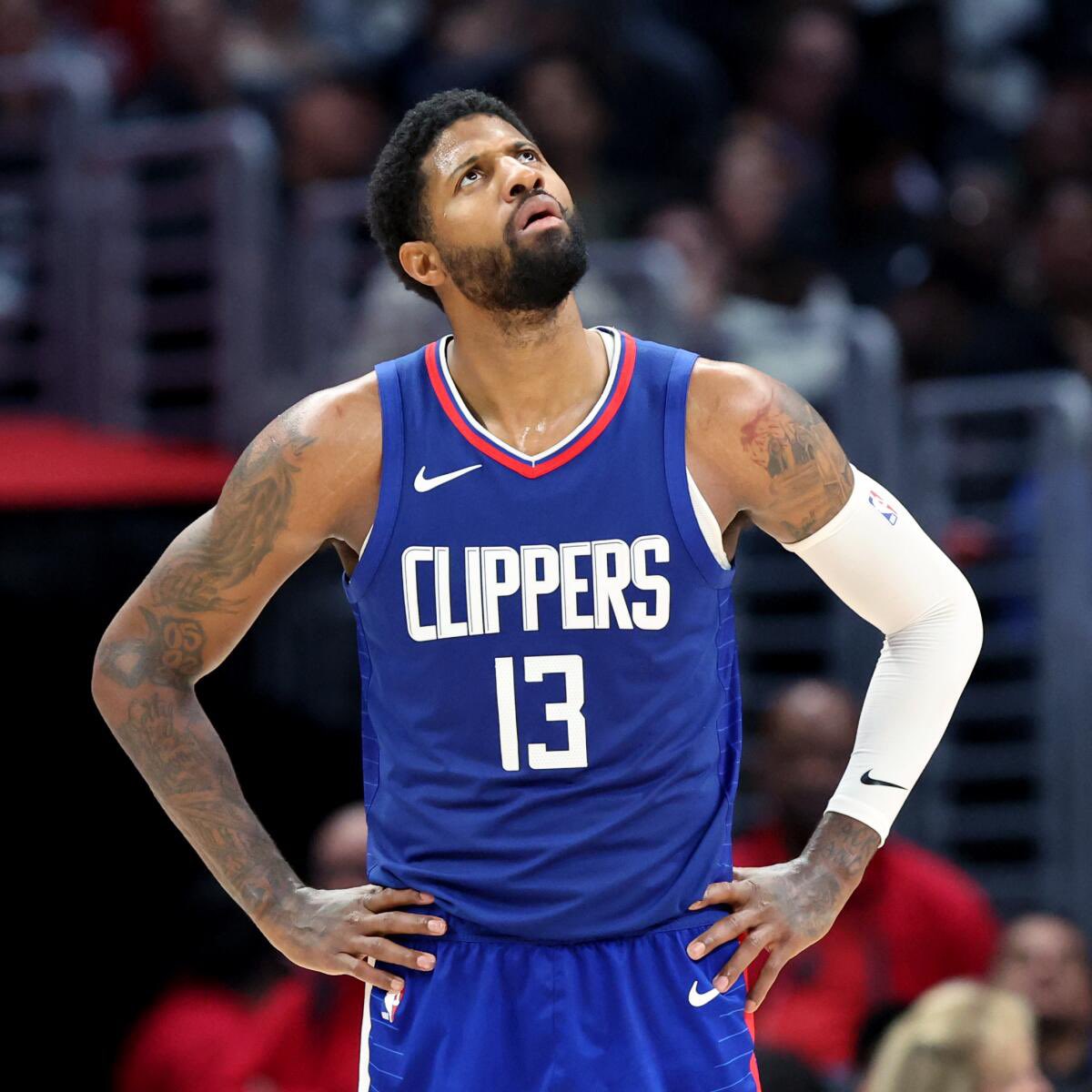 APH00PS's tweet photo. Paul George’s time with the Clippers is NEARING AN END, per @TomerAzarly.

“In the last few weeks, it's grown increasingly likely that George will either opt into the final year of his deal in order to facilitate a trade to a team willing to offer him the four-year deal he desires or opt-out and test the free agency market. Either way, his time with the Clippers appears to be nearing an end.