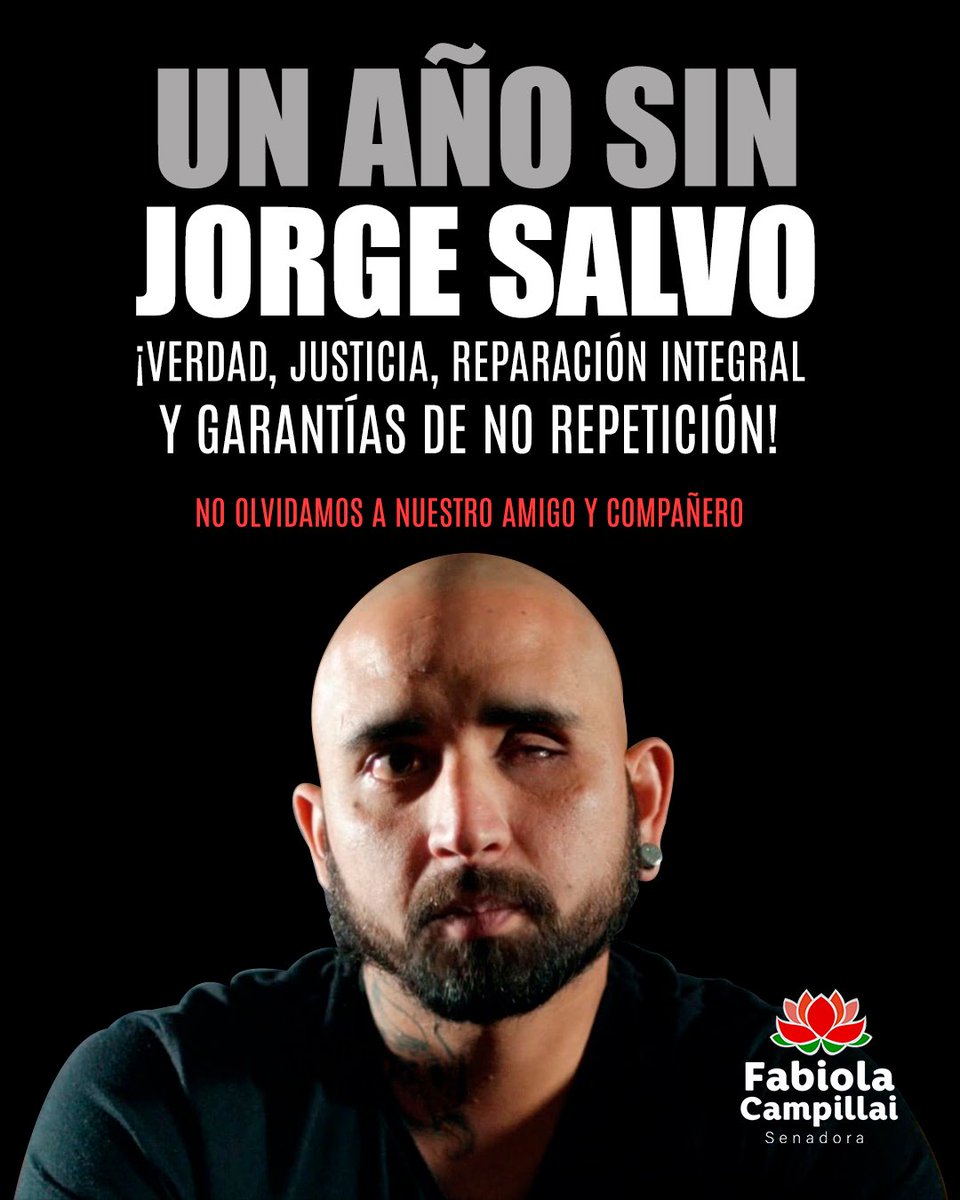 DignidadFabiola's tweet photo. 💔 A un año de la partida de Jorge, la situación no ha cambiado mucho, ya que el gobierno sigue pendiente en ingresar una Ley de Reparación Integral para víctimas de violencia estatal que dé respuesta a las necesidades de miles de personas que fueron vulneradas en sus derechos. https://t.co/Du5PiWoYR9