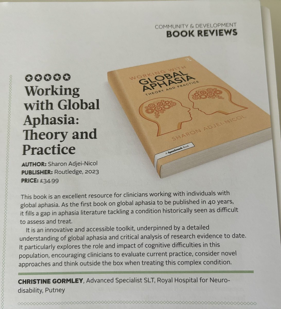 Lovely surprise and start to my weekend seeing this review of my book in the latest #RCSLTBulletin <a href="/RCSLT/">RCSLT 💙</a>