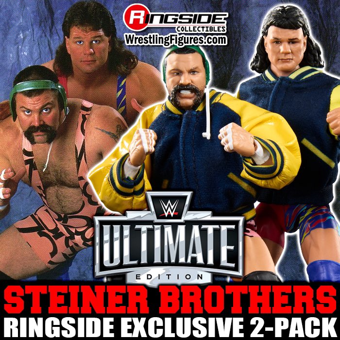 RingsideC's tweet photo. ‼️ ULTIMATE STEINERS EXCLUSIVE ‼️

Steiner Brothers (Scott Steiner & Rick Steiner) Ultimate Edition Ringside Exclusive 2-Pack is up for PRE-ORDER!

Shop Now at https://t.co/EQ2cxzCKwn

#RingsideCollectibles #WrestlingFigures #Mattel #WWE #WWEEliteSquad #SteinerBrothers #RickSteiner #ScottSteiner #RingsideExclusive #UltimateEdition