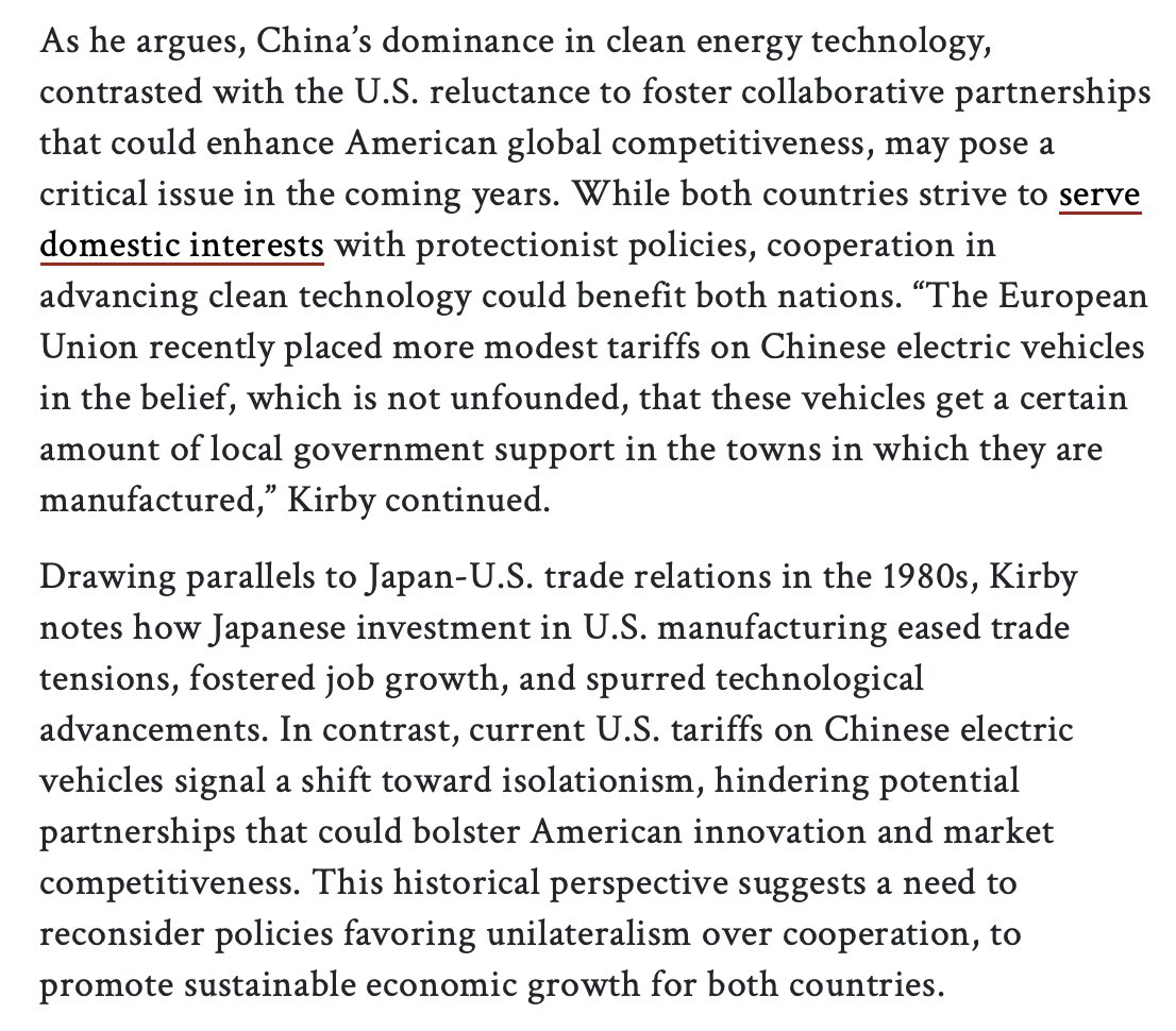 William C. Kirby (@billkirbyhbs) on Twitter photo I talk to <a href="/HarvardMagazine/">Harvard Magazine</a> about China’s ambitions in clean technology and how protectionist sentiment in Washington against foreign investment is counter-productive to fostering American innovation and market competitiveness. t.ly/UwTrK I talk to <a href="/HarvardMagazine/">Harvard Magazine</a> about China’s ambitions in clean technology and how protectionist sentiment in Washington against foreign investment is counter-productive to fostering American innovation and market competitiveness. t.ly/UwTrK