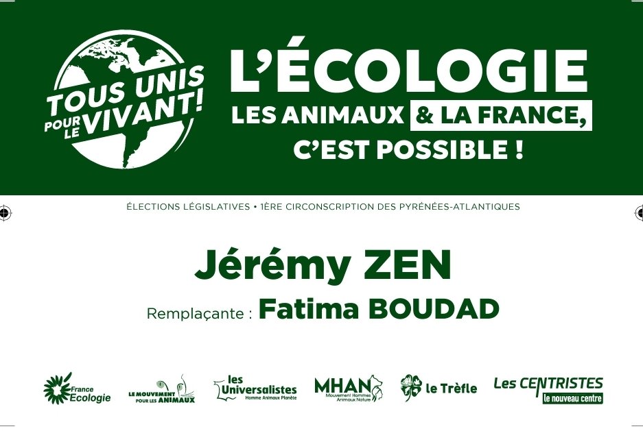 Jeremyzen64's tweet photo. Dimanche 30 juin un seul bulletin fera la différence à vous de jouer !!!
#ElectionsLegislatives2024 https://t.co/fg4XouG0Kn