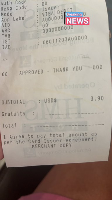 Awe the chillis guy only charged me for my drink and not the meal and I asked if it was a mistake and