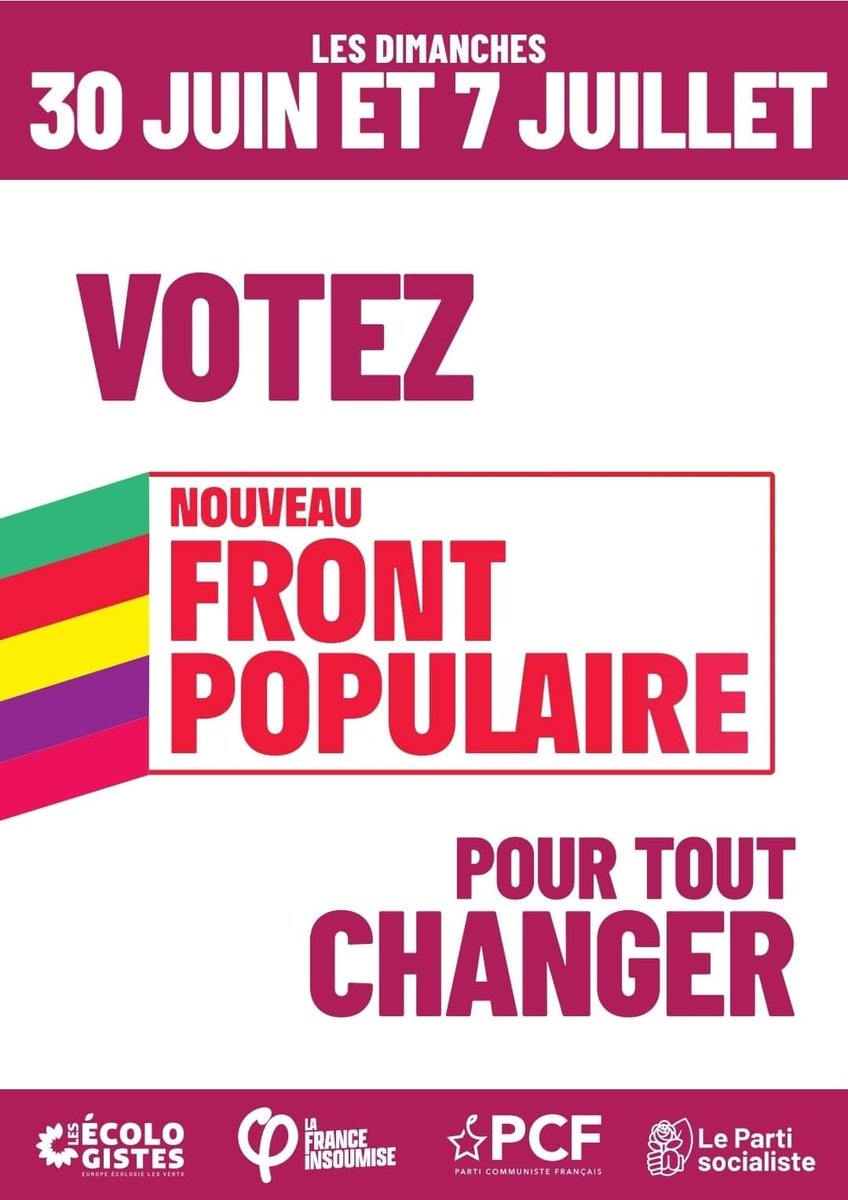 Dimanche je vote pour tout changer !