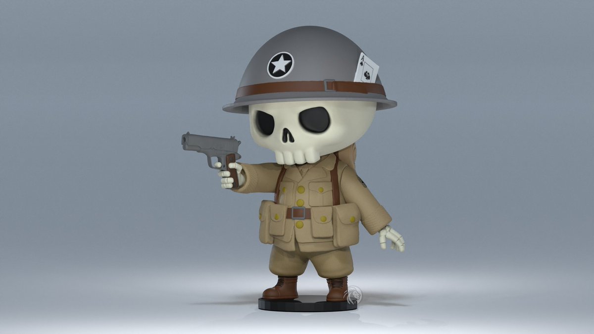 artinstinct3dd's tweet image. Soldier skull based on WWI soldiers, new member of the Little Crypts collection!

Little Crypts #003

#littlecrypts #chibiskeletons #modelcollection #tinytombstones #3dmodels #3dart #skeletonart #3dprinting