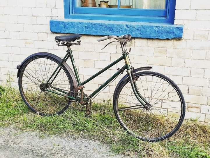 All set for #MadeInEbberston tomorrow. Lots to browse and buy and many interesting things to see on display including this 90 year old bike!
