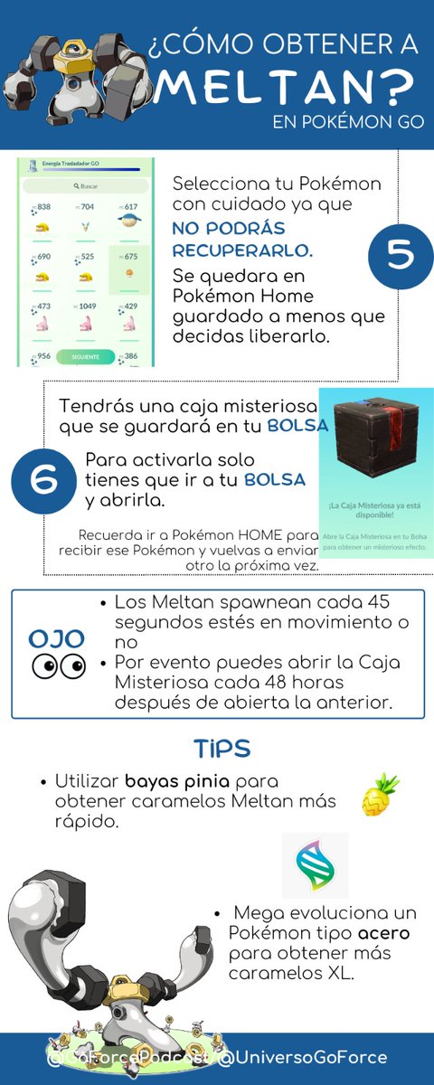 GoForcePodcast's tweet photo. No todos los días hay Meltan Shiny. Lo que sí hay son jugadores nuevos. 
Así que si aún no sabes cómo mandar pokémon de Go a Home, aquí te dejamos un pequeño tutorial.
¡A cazar esas tuerquitas! https://t.co/imY9WQoIEG