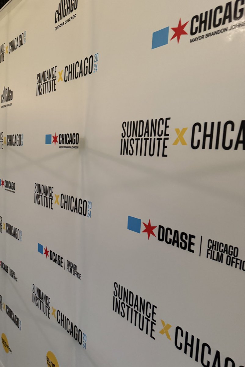 In chicago for the Sundance x Chicago event this weekend. Excited for all thing the moving pictures