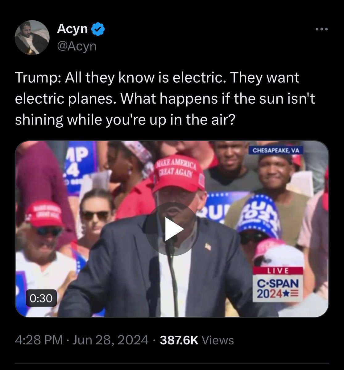 No matter your mood, vibe, take, fear, apprehension, worry, or panic about Biden...

A reminder that at his core Trump remains a LYING MOTHERFUCKING UNCOMPREHENDING IDIOT