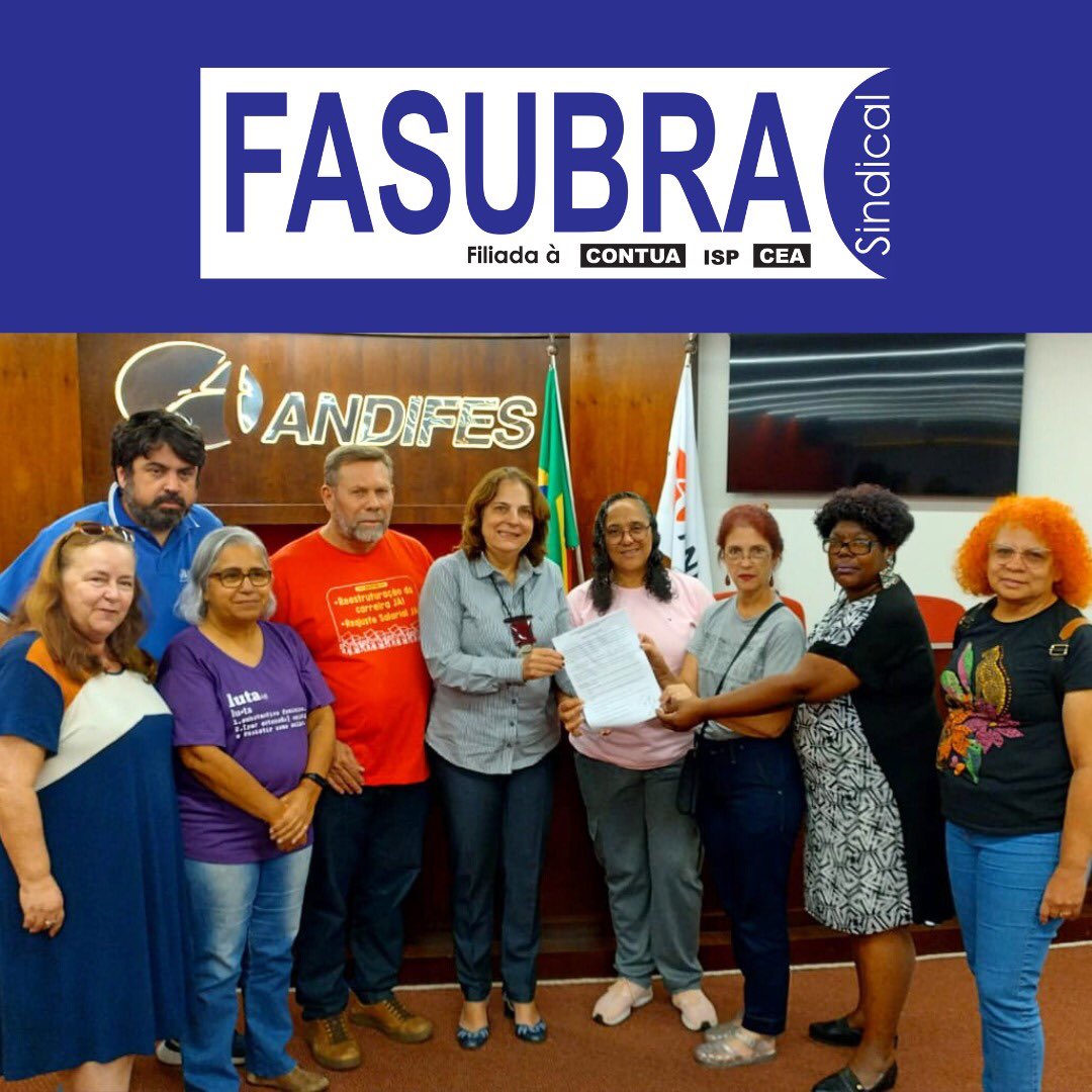FasubraS's tweet photo. Confira o vídeo de FASUBRA Sindical! #TikTok https://t.co/9KnZTekxKT

*FASUBRA BUSCA APOIO NA ANDIFES PARA CUMPRIMENTO DO TERMO DE ACORDO* https://t.co/oSXzan5tit