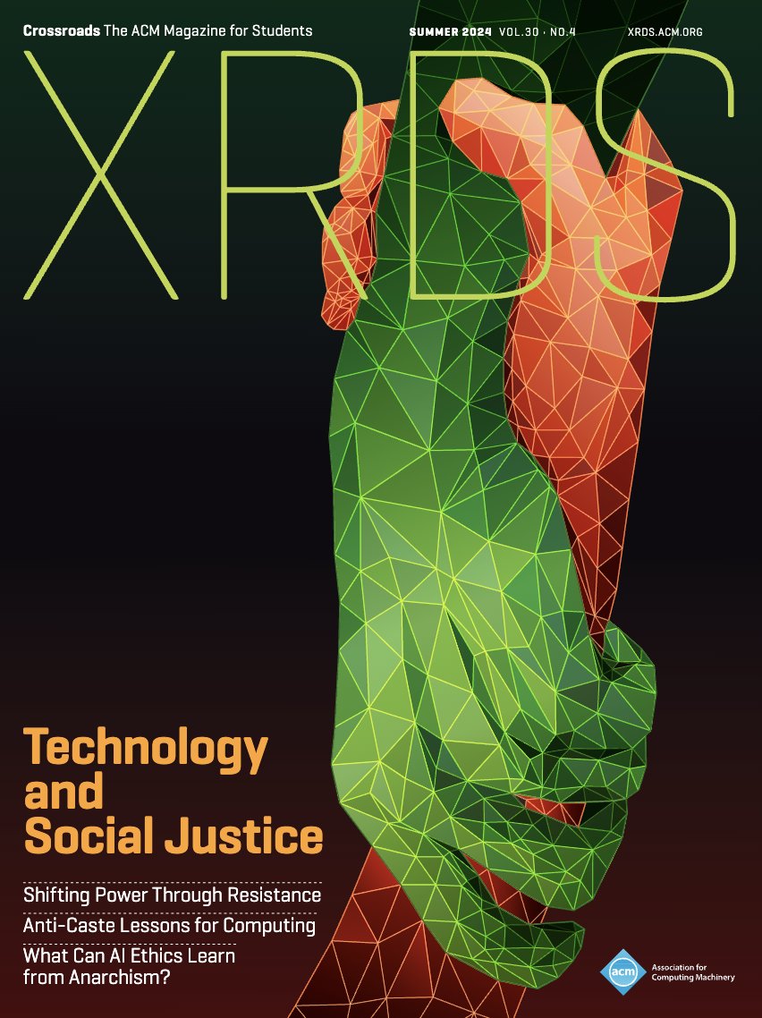 Jasmine Lu (@xjasminelu) on Twitter photo So proud to share that the new <a href="/XRDS_ACM/">ACM XRDS Magazine</a> issue - "Technology & Social Justice: Shifting Power through Resistance" is out! The issue highlights various strategies of resistance across tech workers, activists, and students.
Read it here: dl.acm.org/doi/10.1145/36…
thread 1/ So proud to share that the new <a href="/XRDS_ACM/">ACM XRDS Magazine</a> issue - "Technology & Social Justice: Shifting Power through Resistance" is out! The issue highlights various strategies of resistance across tech workers, activists, and students.
Read it here: dl.acm.org/doi/10.1145/36…
thread 1/