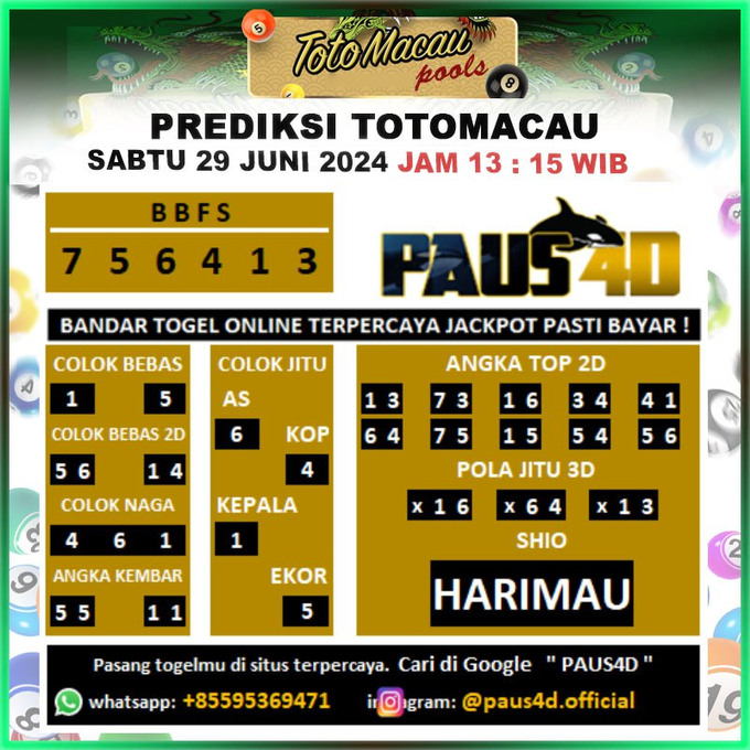 prediksi totomacau 4d