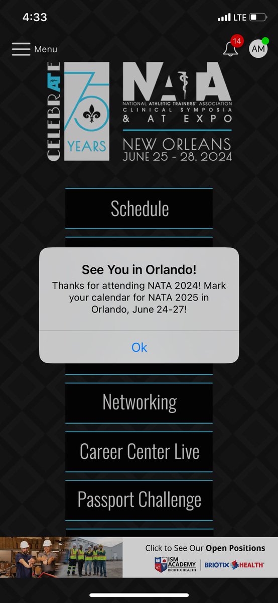 MandarinHSAT's tweet photo. We had a great time learning and networking this week @NATA1950 @NATA_SSATC! See y’all next year in our home state! https://t.co/UXIGrOmZRe