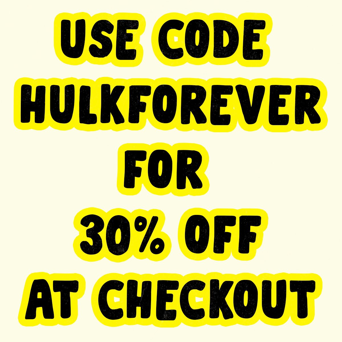 Bossdogartdept's tweet photo. Use code HULKFOREVER for 30% off on the site! https://t.co/D1pZyh69Uc