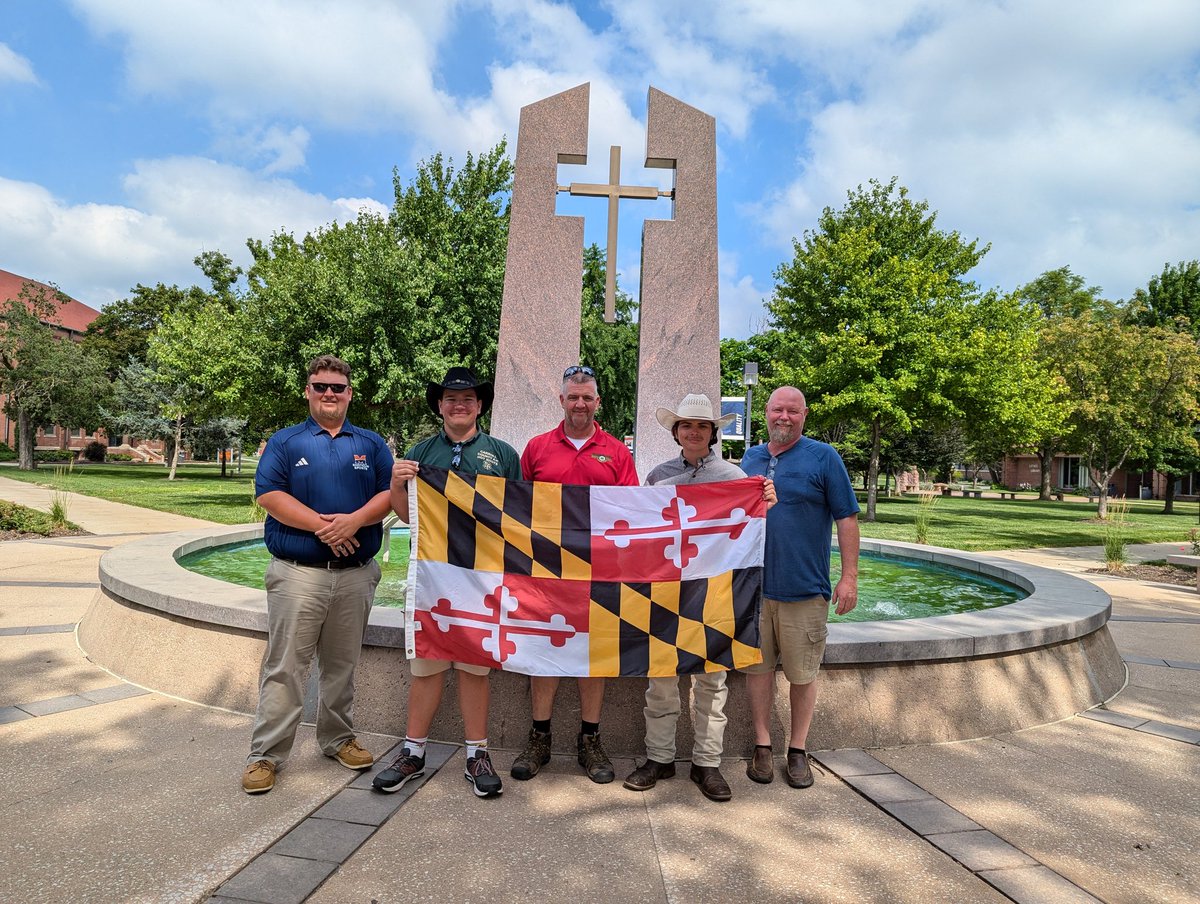 It was great having my home state of Maryland on campus today! I had the pleasure of hosting 2/4 of the MD 4H National shotgun team for a visit! It was really special for me to see these boys represent our state at the national level and learn what they can do at the next level!