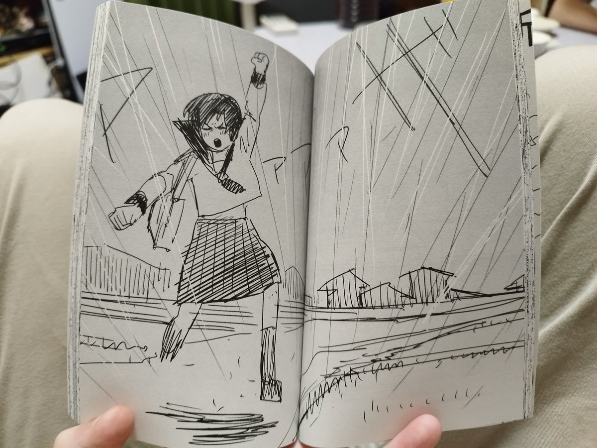 onokisho's tweet photo. Just watched Look Back at a Japanese theatre and they gave out Fujimoto's original storyboard for the manga itself. Here are some of the snippets, honestly so cool ππ #LookBack #γ«γγ―γγγ― #lookbackanime https://t.co/QklziOJZj3