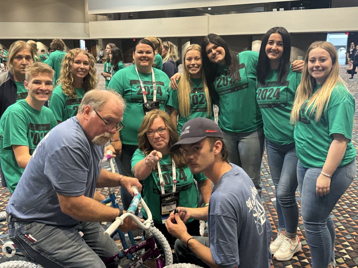 VSCTC's tweet photo. The 2024 SkillsUSA National awards ceremony is tonight in Atlanta.  We are very proud of Jimmy, Alec, J.D,, Aubrie, Mia, Hannah, Jenna B., Jordynn &amp; Jenna V.  It has been a great week.  #NLSC2024 #WeAreCTE https://t.co/8Gxyw7V7kc
