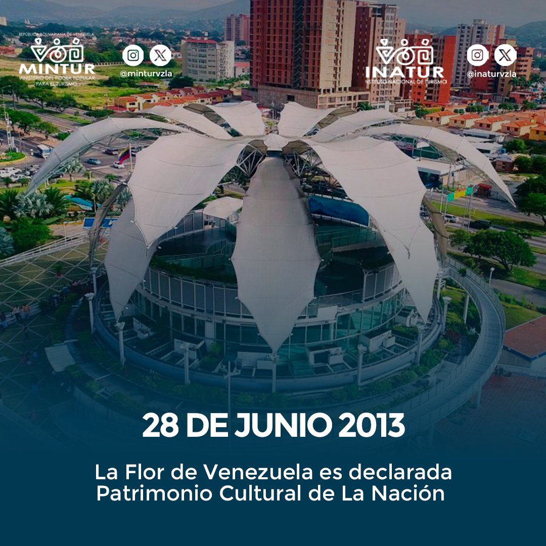 INATURFALCON's tweet photo. #Entérate | Tal día como  hoy #28DeJun se decretó "La Flor de Venezuela"  como Monumento Nacional y Patrimonio Cultural del país, cuyo recinto está ubicado en Barquisimeto, estado Lara.

@NicolasMaduro 
@delcyrodriguezv 
@luchaalmada 
@AliErnesto32

#ConNicoTenemosPaz https://t.co/OnbHTDTiiE