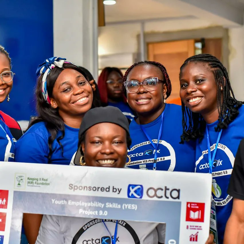 kirfoundation's tweet image. #Flashback to the Graduation Ceremony of the #YESProject9.0!
#Thanks @OctaWorldwide for sponsoring the  3-month #Training of 25 under/unemployed #Youth like @happinessusulor, in market-relevant tech &amp;amp; soft #skills that will empower them to succeed in the #digital workplace! #SDG8