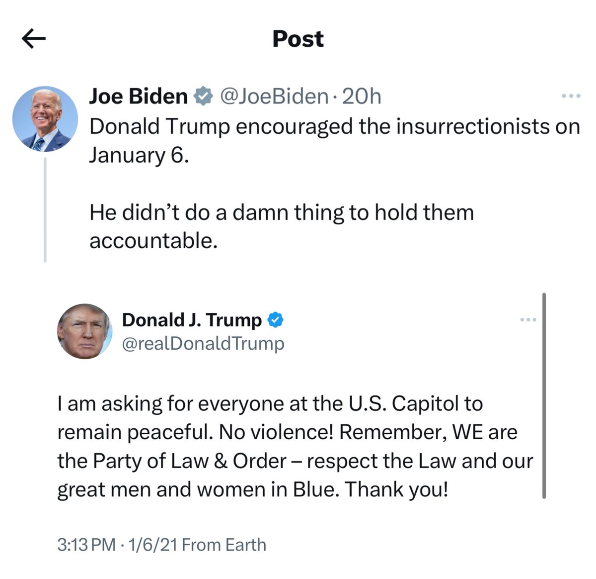libsoftiktok's tweet image. Blden is lying through his teeth again