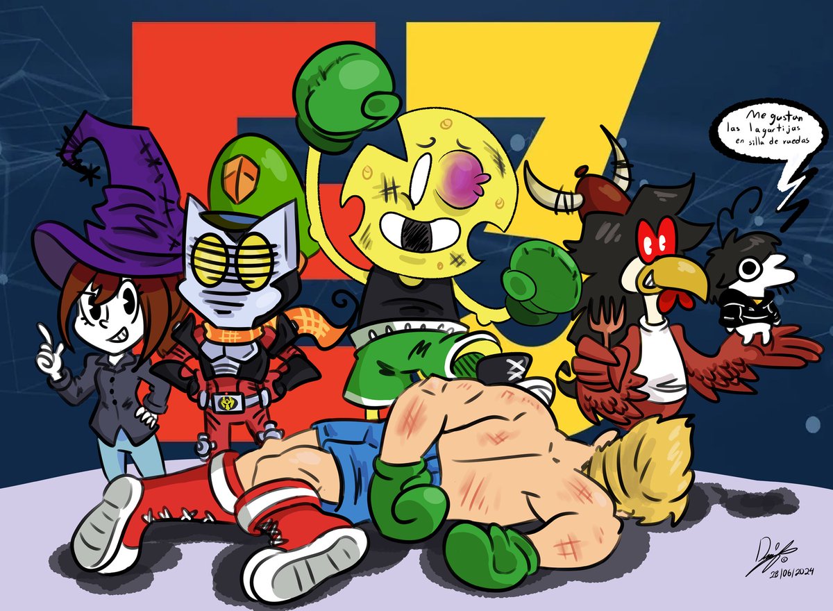 Nacholacalaca22's tweet photo. Un fan art para el #TcLT . Con base de sus últimos videos 
@Yougrover @FlippySuper @MrChinchachinc @IenaPg @lasheron https://t.co/oVWKpqHMCQ