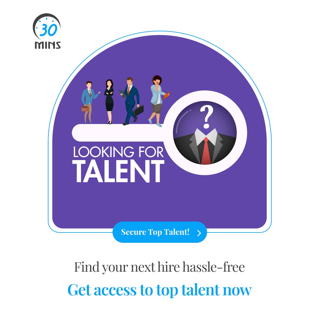 "Sign up to gain access to the top talent available in the market and allow them to schedule a meeting with you hassle-free." Just visit: 30mins.com/signup
#30mins #talent #freelancers #besttalent #schedule #meeting