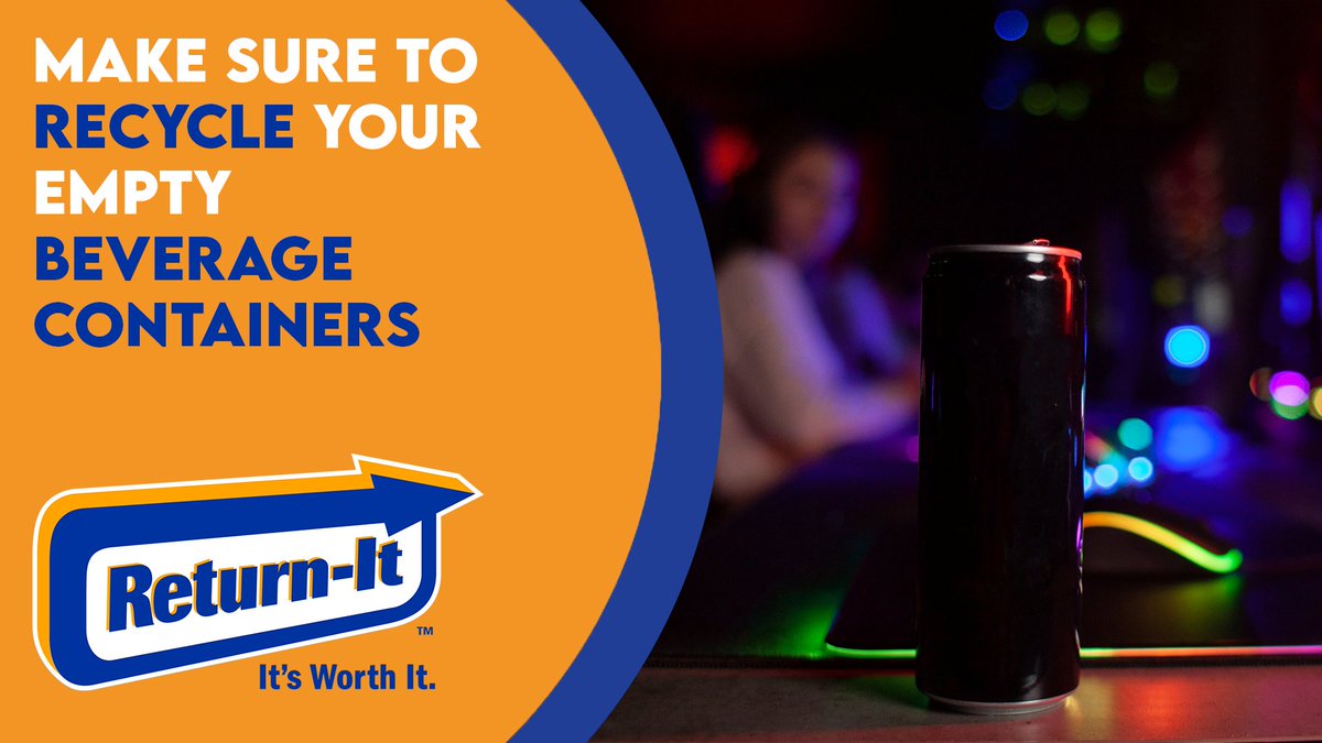 Staying up for another late night grind this weekend? Make sure to properly recycle those empty beverage and energy drink containers at your local <a href="/Return_It/">Return-It</a>!