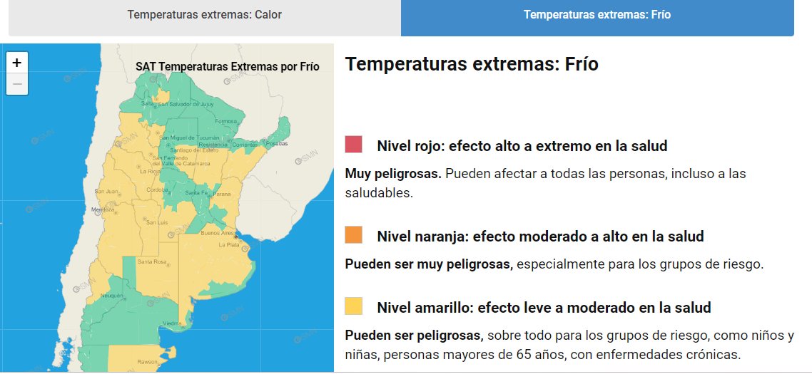 Tiempo_AMBA's tweet photo. #Frio #Ahora #AlertaFrio ❄️⚠️
Alerta por temperaturas extremas en gran parte del país. https://t.co/n52R6qtZRR