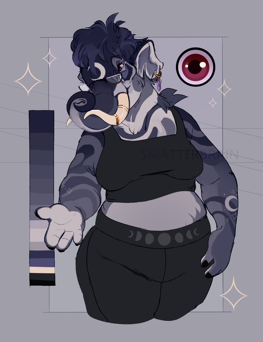 Smatterbrain's tweet photo. And a witchy mammoth girl to complete my squad of prehistoric designs! https://t.co/IeCgWmwP3I