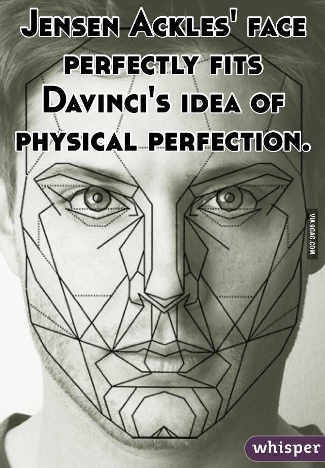 An actual Work of Art. Jensen’s face, is actually Perfect!!