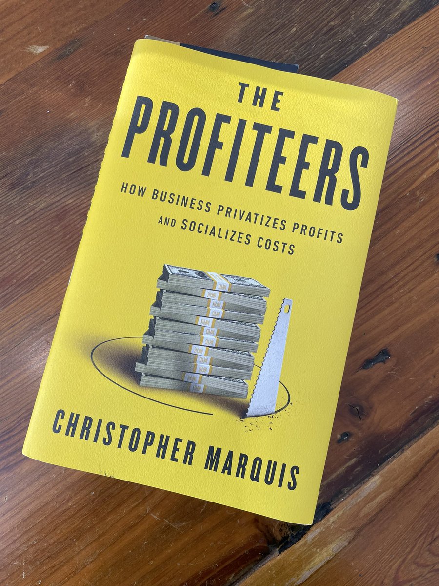 Just got my copy of “The Profiteers”. Really looking forward to reading and learning how we might be able to include some of <a href="/Chris_Marquis_/">Chris Marquis</a>’      recommendations in our Sustainable Management methodology 😁 pilbaragroup.com/environmental-…