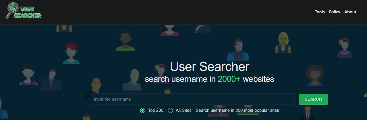 DarkWebInformer's tweet photo. ⚠️User Searcher⚠️Allows you to search a username from over 2000+ websites. You can also download your results to excel.👇 https://t.co/0gHLfFSJP4