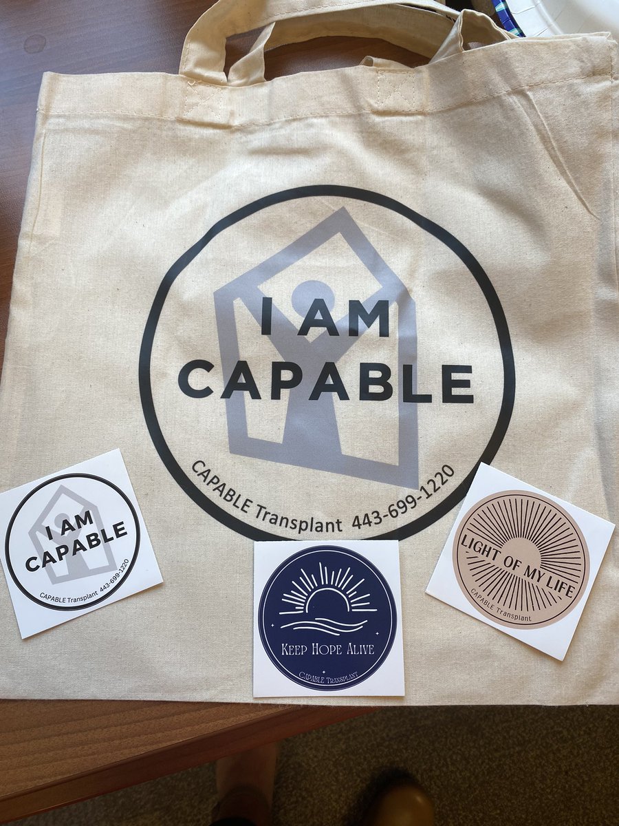 melissa_hladek's tweet photo. Swag for the launch of our upcoming RCT. These stickers are quotes from our patients and bring me such joy! 

#CAPABLETransplant
 #KeepHopeAlive
#LightOfMyLife
#IamCAPABLE https://t.co/Jdince2W3j