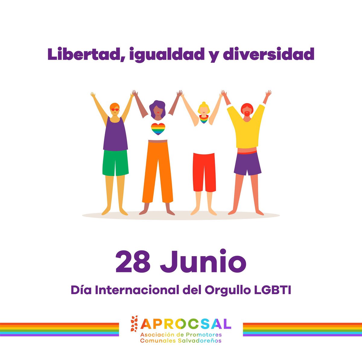 🏳️‍🌈 ¡Celebremos juntos la diversidad, la igualdad y la libertad en el Día Internacional del Orgullo LGBTI! 

👉 Apoyamos a la comunidad LGBTI en su lucha por la aceptación y el respeto. ¡Orgullo es ser auténtico, orgullo es ser libre, orgullo es ser quien eres! 

#Orgullo2024