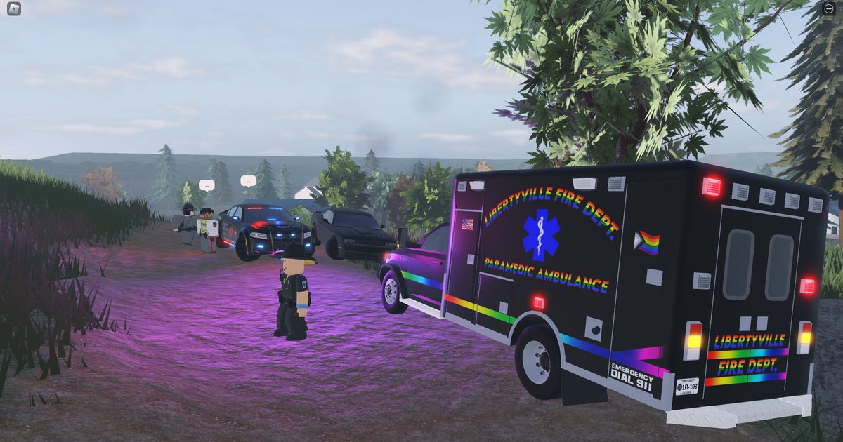 ISRPoffical's tweet photo. Some photos from todays roleplays during our SSU. Come join in today:https://t.co/JuSmhhdS9O

#PrideMonth #pride #roleplayer #roblox #erlc  #Trending #discord #Admin #moderators #firedep #firefighters #EMS #police #sheriff #animal #fun #campain #ApplyNow https://t.co/f3E9o3YIwm
