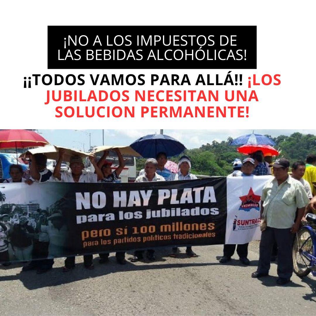 LVillamonte_'s tweet photo. ❌NO al impuesto de las bebidas alcohólicas, SÍ a soluciones permanentes. Apoyemos a los jubilados sin perjudicar la economía. https://t.co/fwwg5VbeU2