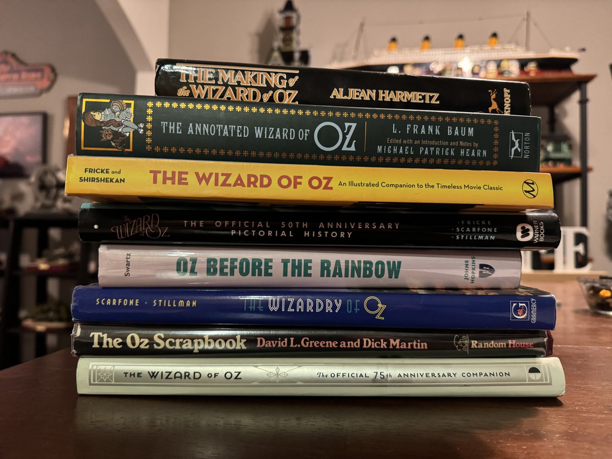 Yester_World's tweet image. For those curious, here are the books I used as part of my research for the Wizard of Oz episode (excluding some on Kindle). They contain even more fascinating photographs/information about the films production, so I highly recommend.