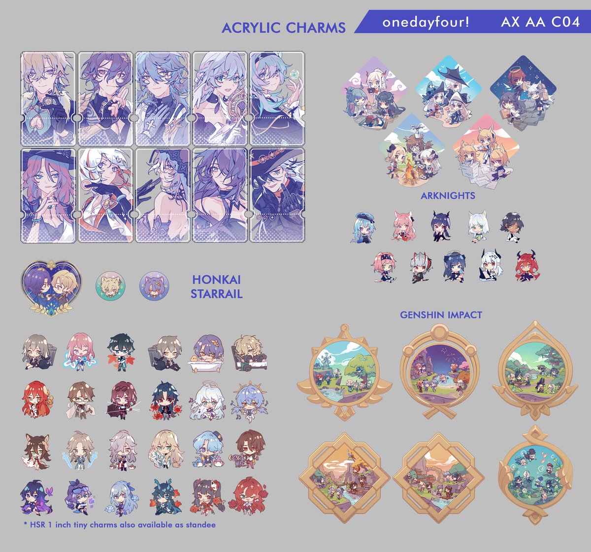 onedayfour's tweet image. AX CATALOG!!!!!
I made a bunch new original things!!! and A LOT OF HONKIA STAR RAIL (aventurine and penacony craze)
1/2 (totes and acrylics)
#animeexpo #ax2024 #axcatalog #axartistalley2024 #ax2024artistalley