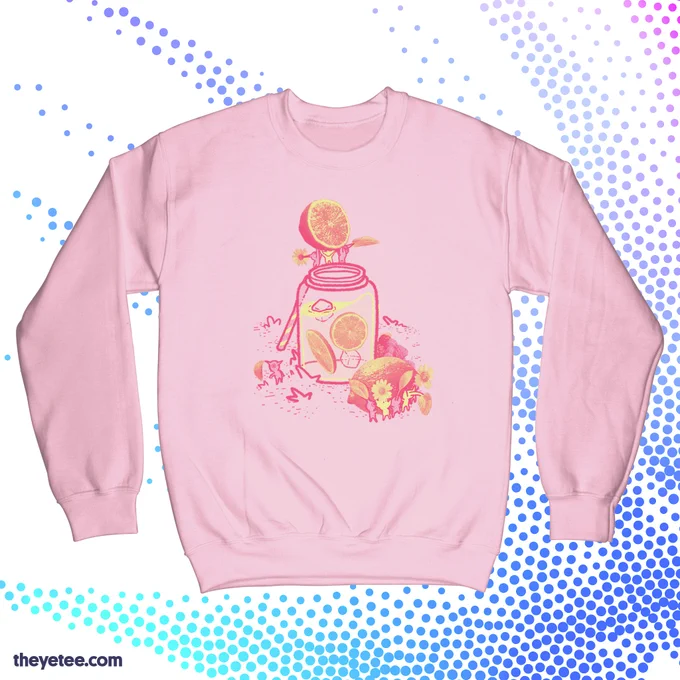 Don't worry, the pink color comes from the berries. Designed by  #dailytees  