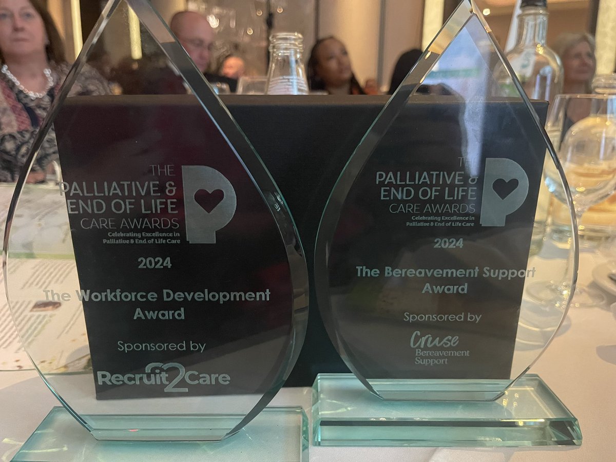 2 awards received this evening for the wonderful work that we are so super proud of <a href="/MeetMacIntyre/">MacIntyre</a> #PalliativeCareAwards <a href="/bethyb1886/">Beth Britton MBE 💚</a> <a href="/MWilding5/">Meg Wilding</a> <a href="/Furniss8Rachel/">Rachel Furniss</a> #DyingToTalk <a href="/ARCEngland/">ARC England</a> #BetterTogether #teamworkmakesthedreamwork let’s keep going to make a change  <a href="/HealthMacIntyre/">MacIntyre Health Team</a>