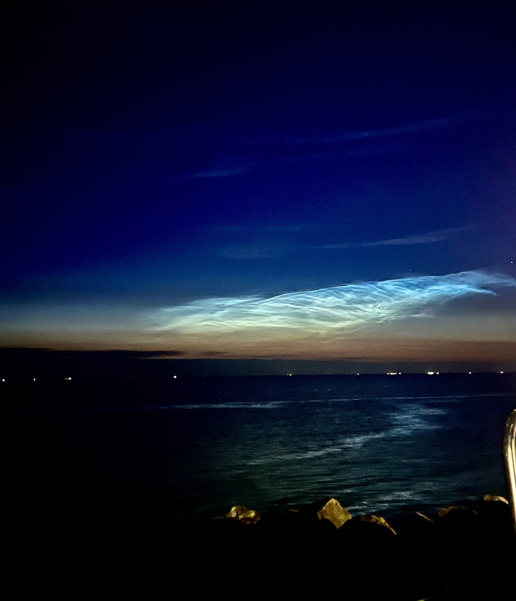 Wat een prachtig licht vannacht over de kust