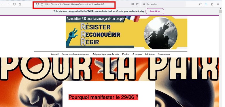 AzadiBruno's tweet photo. @thetoitoi @le_Parisien C'est une assoce de Sarreboug des #Complotiste tarés qui ressemble assez aux délires de la clique des disciples de #Chouard leur site fout carrément la trouille https://t.co/lm67eOngRK