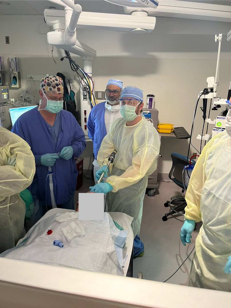 Congratulations <a href="/GrantSenyei/">Grant Senyei</a>! Last day IP fellowship- Rigid Bronch 108. But who’s counting? <a href="/CCF_PCCM/">CCF Pulmonary and Critical Care Fellows</a> We are thrilled to have you join us on staff after well deserved vacation. (PT consented) <a href="/uniquesona/">Sonali Sethi</a> <a href="/handsnotmitts/">joe cicenia</a> <a href="/DrM_ISeeYou/">Marcela Azevedo, MD</a> <a href="/SangitaGoelMD/">Sangita Goel</a> <a href="/seeweilow/">See-Wei Low</a> <a href="/RaedDweikMD/">Raed Dweik, MD, MBA</a> <a href="/AAB_IP/">AABIP</a>