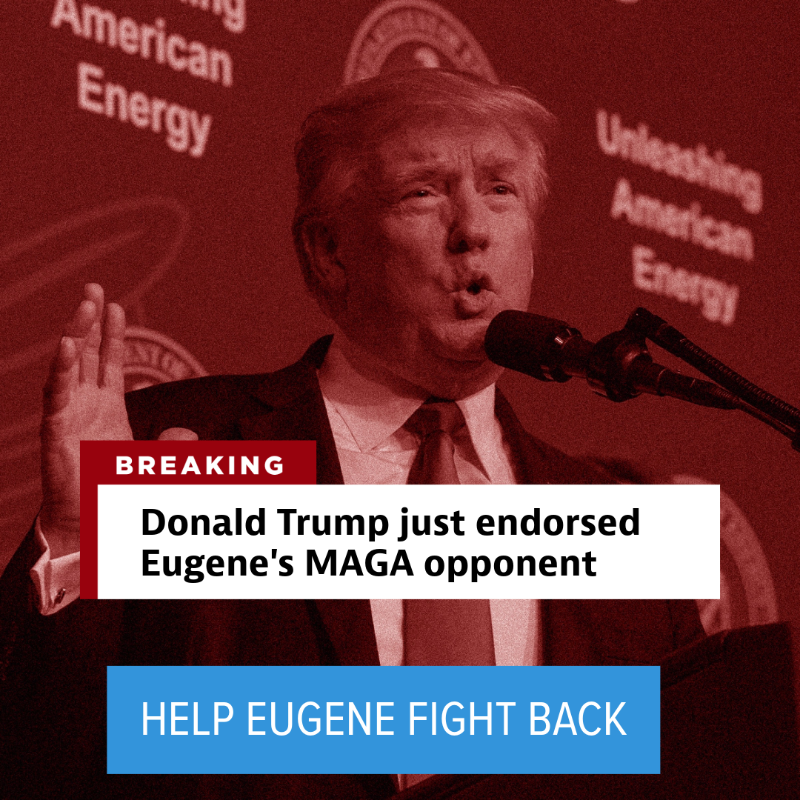 YVindman's tweet photo. Donald Trump just held a rally in VA, calling my brother Alex Vindman and me “the worst people” and endorsed our MAGA opponent. As you read this, Trump supporters and MAGA extremists are pouring resources into our opponent's campaigns. Donate to help me fight back today.